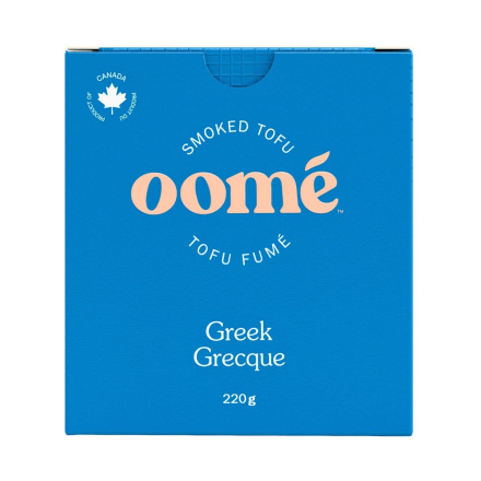 Oomé Smoked Tofu Greek Canada Front