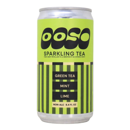 Ooso Sparkling Tea Green Tea Mint Lime Canada Front