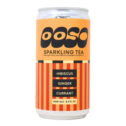 Ooso Sparkling Tea Hibiscus Ginger Currant Canada Front