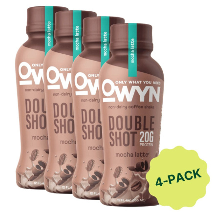 OWYN Plant-Based Double Shot Protein Coffee Shake RTD Mocha Front