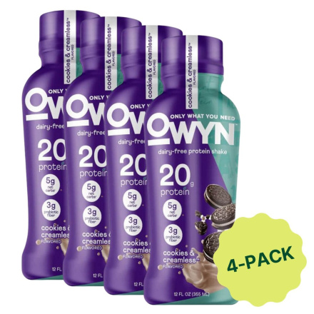 OWYN Plant-Based Protein Shake RTD Cookies & Creamless Canada Front