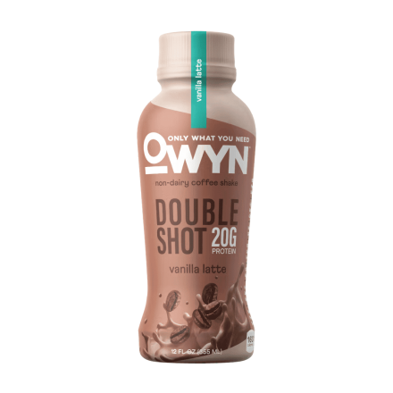OWYN Plant-Based Double Shot Protein Coffee Shake RTD Vanilla Latte 5-Pack, 355mL