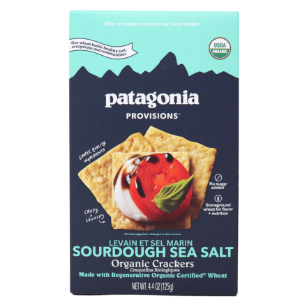 Patagonia Provisions Organic Crackers Sourdough Sea Salt front