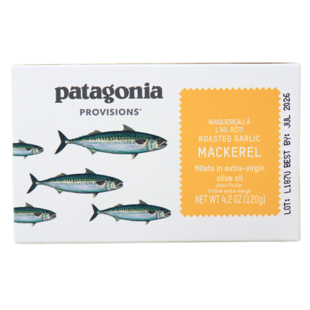 Patagonia Provisions Roasted Mackerel in Extra-Virgin Olive Oil front