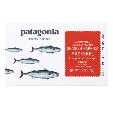 Patagonia Provisions Spanish Paprika Mackerel in Extra-Virgin Olive Oil front