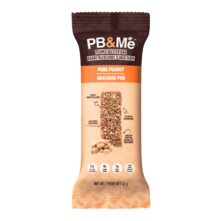PB&Me Plant-Based Peanut Butter Protein Bar Pure Peanut, 42g