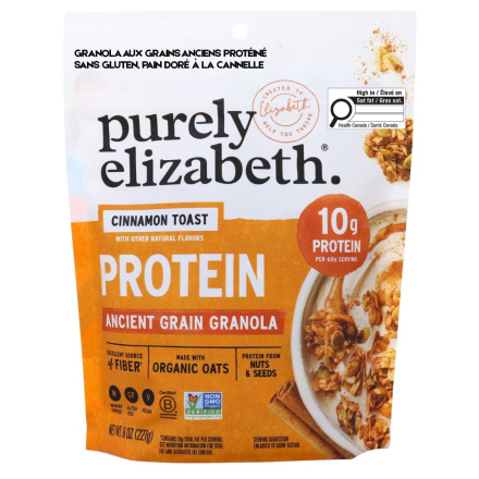 Purely Elizabeth Protein Ancient Grain Granola Cinnamon Toast Front