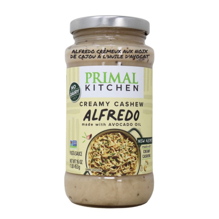Primal Kitchen Creamy Cashew Alfredo made with Avocado Oil Canada Front