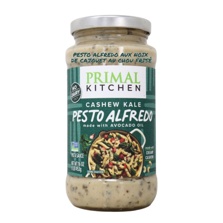 Primal Kitchen Cashew Kale Pesto Alfredo made with Avocado Oil Canada Front