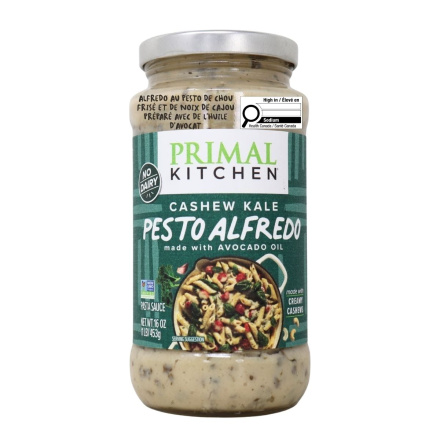 Primal Kitchen Cashew Kale Pesto Alfredo made with Avocado Oil Canada Front