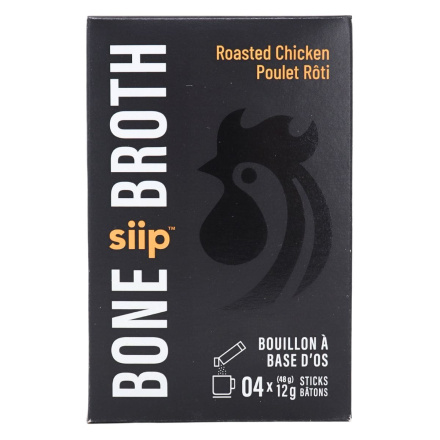 Front of Siip Bone Broth Roasted Chicken - Bone Broth Packets - Chicken Bone Broth Powder - Bone Broth Sticks