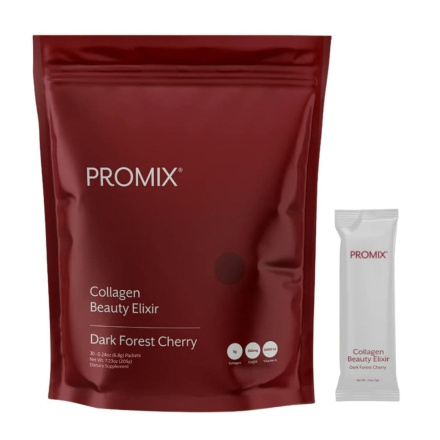 PROMIX Collagen Beauty Elixir Dark Forest Cherry, 30 Packets Front