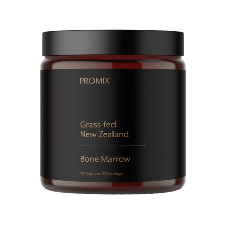 PROMIX Grass-Fed New Zealand Bone Marrow, 180 Capsules Front