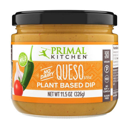 Front of Primal Kitchen No Dairy Queso Style Plant-Based Dip