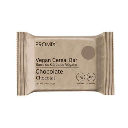 PROMIX Vegan Cereal Bar Chocolate Canada Front