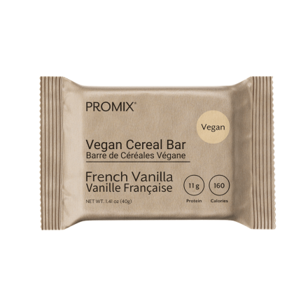 PROMIX Vegan Cereal Bar French Vanilla Canada Front