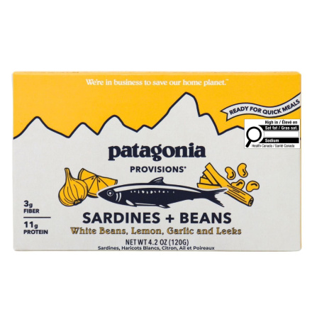 Patagonia Provisions Sardines + White Beans Lemon Garlic & Leeks Canada Front