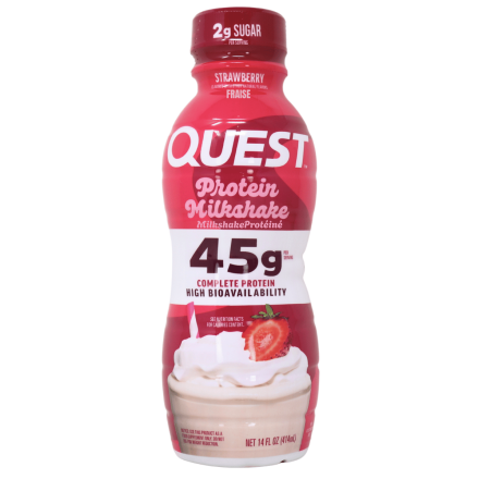 Quest Protein Milkshake Strawberry front
