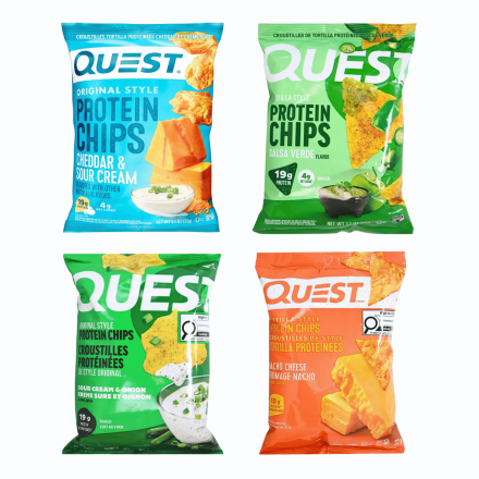 Quest Protein Tortilla Chips Variety 4-Pack Front