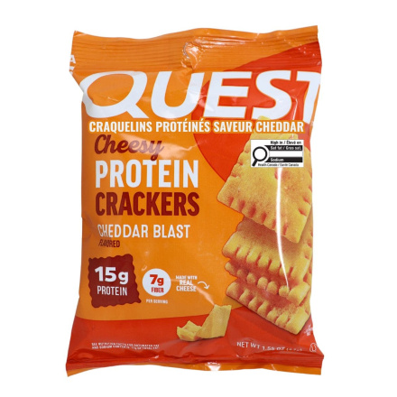 Quest Protein Crackers Cheddar Blast Front