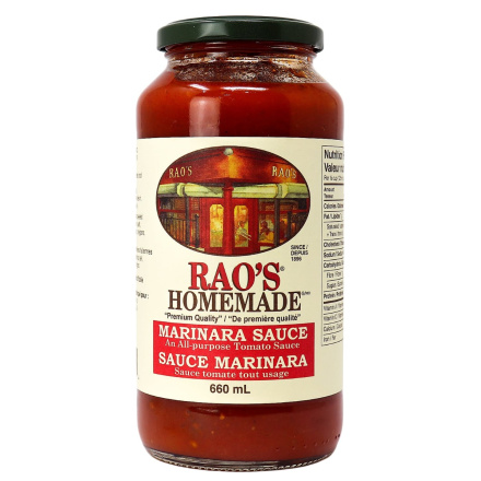 Front of Rao's Marinara Sauce, 660mL