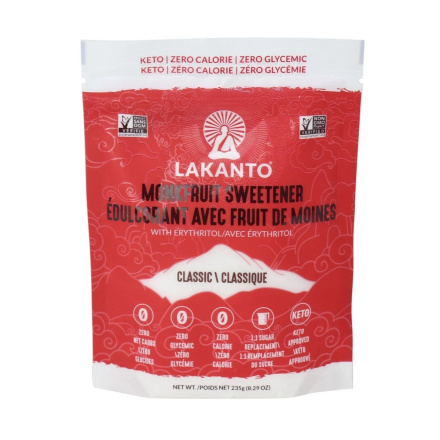 Front of Lakanto Classic Monkfruit Sweetener - Keto Sweetener - Less Calories Sweetener - Sugar Replacement