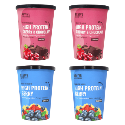 Revive Superfoods Ready To Blend Smoothie Cup High Protein 4-Pack Canada Front