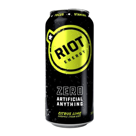 RIOT Energy Drink Citrus Lime Canada Front