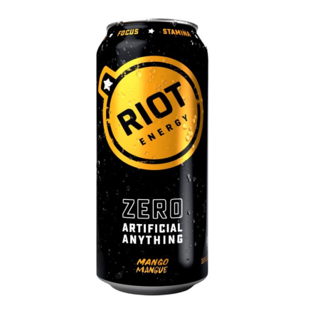 RIOT Energy Drink Mango Canada Front