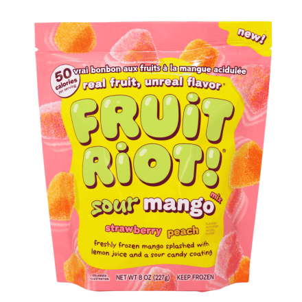 Fruit Riot Real Fruit Candy Sour Mango Mix, 227g