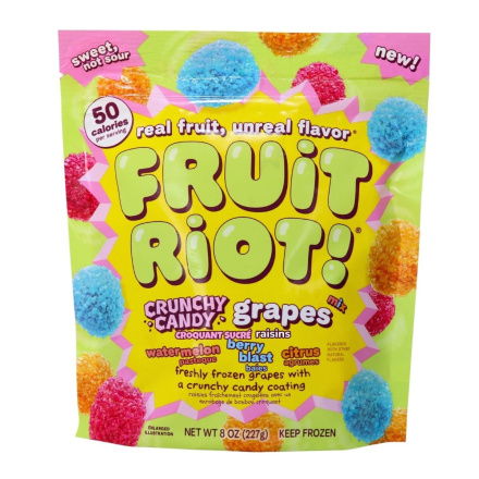 Fruit Riot Frozen Candy Crunch Mixed Grapes Front