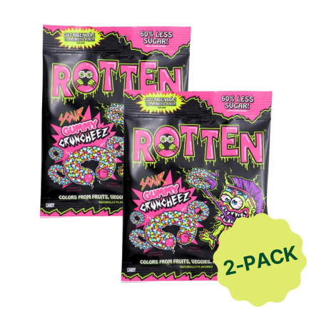 Rotten Gut-Friendly Candy With Prebiotic Fibre Gummy Cruncheez Sour Canada Pack