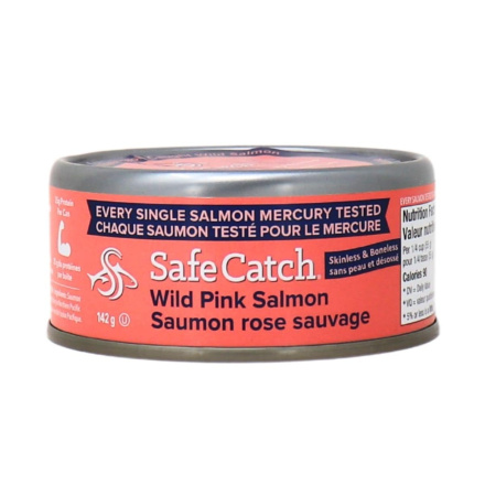 Front of Safe Catch Alaskan Wild Pink Salmon, 142g