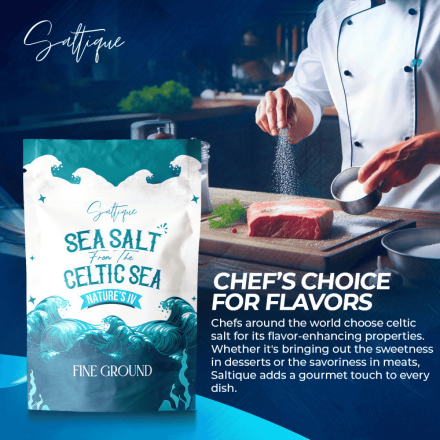 Saltique Unrefined French Celtic Sea Salt Fine Ground at NaturaMarket