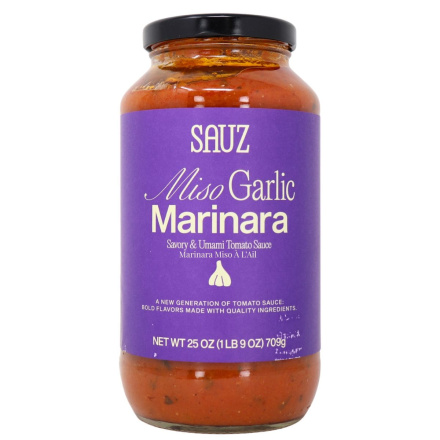 Sauz Savoury & Umami Tomato Sauce Miso Garlic Marinara Canada Front