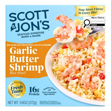 Scott & Jon’s Garlic Butter Shrimp Rice Bowl Canada Front