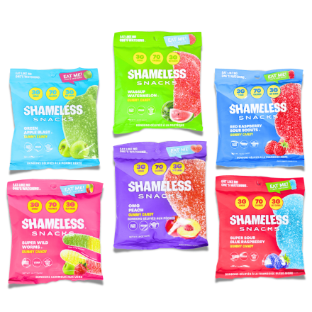 Shameless Snacks Low-Sugar Gummies Variety Pack Canada Front