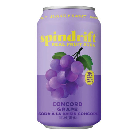 Spindrift Soda Concord Grape Front