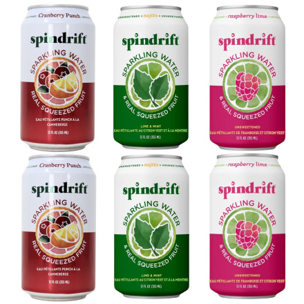 Spindrift Holiday Sparkling Water Variety 6-Pack Canada Front