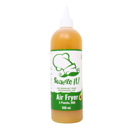 Front of Squeeze It Airy Fryer Oil - Avocado Oil Extra Virgin Olive Oil