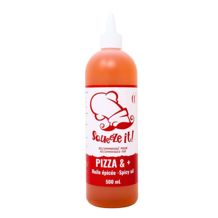 Front of Squeeze It Pizza Oil - Spicy Oil