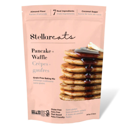 Front of Stellar Eats Grain-Free Pancake Baking Mix, 207g