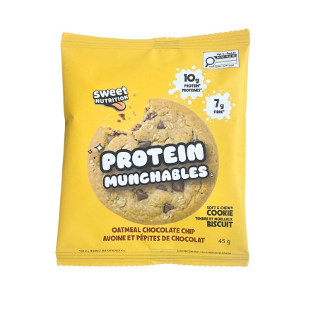 Sweet Nutrition Protein Munchables Cookie Oatmeal Chocolate Chip Front