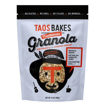 Taos Bakes Blueberry Cinnamon Almond Granola Canada Front