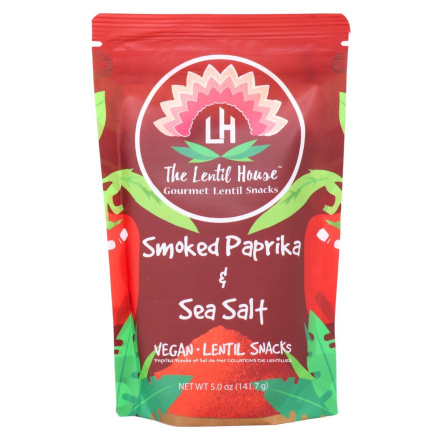 The Lentil House Gourmet Lentil Snacks Smoked Paprika & Sea Salt Canada Front