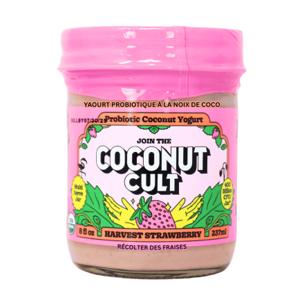 The Coconut Cult Probiotic Coconut Yogurt Harvest Strawberry, 237mL