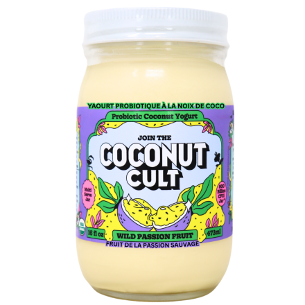 The Coconut Cult Probiotic Coconut Yogurt Wild Passion Fruit, 473mL