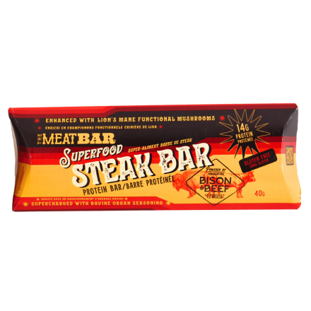 The Meat Bar Superfood Steak Protein Bar, 40g