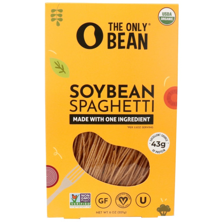 Front of The Only Bean Organic High Protein Soybean Spaghetti