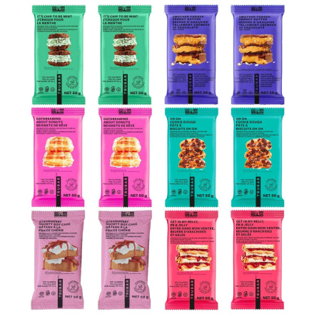 TRUBAR Protein Bar TRU-Fan Favourites 12-Pack Canada Front